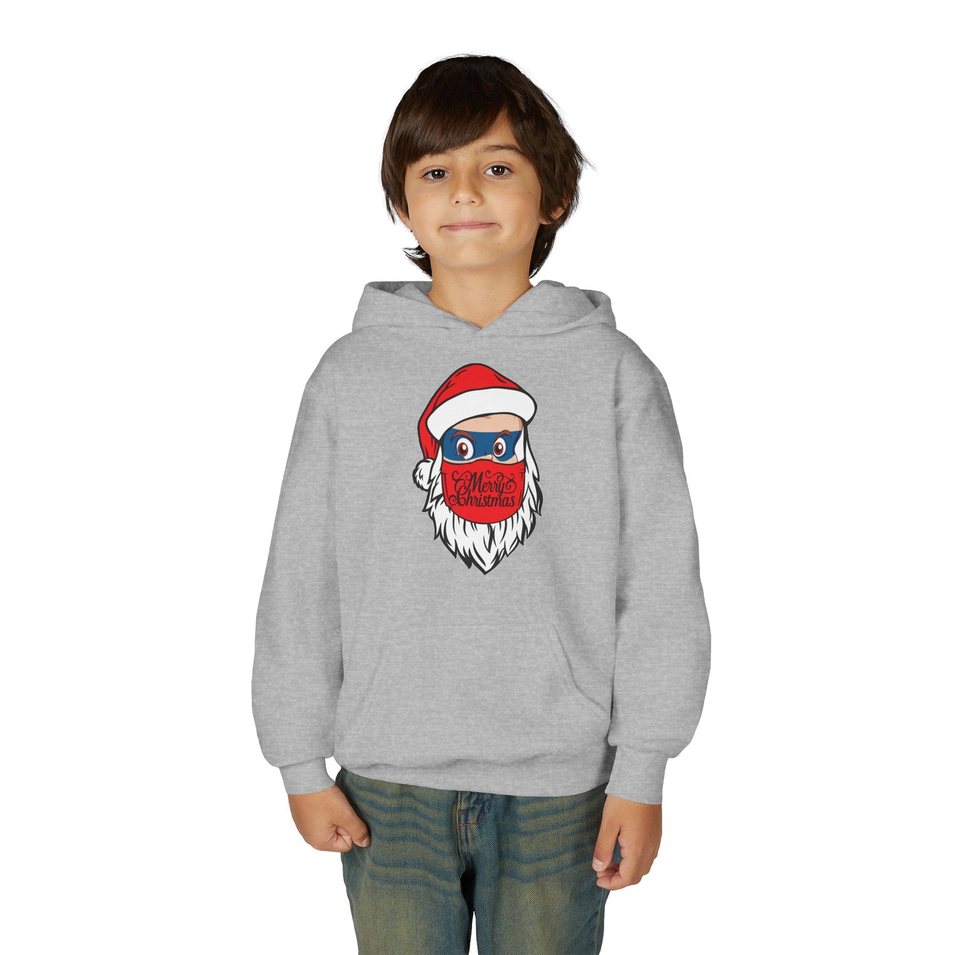 Youth Heavy Blend Hooded Sweatshirt - Santa Super kiddo - [[{"value":"Wonderwear Kid"}]]
