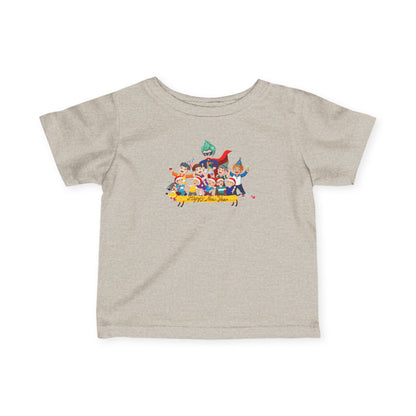 Infant Fine Jersey Tee - Happy new year with friends - [[{"value":"Wonderwear Kid"}]]