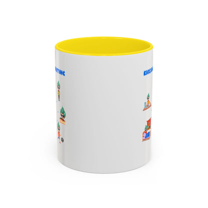 Accent Coffee Mug - Super kiddo daily routine - [[{"value":"Wonderwear Kid"}]]