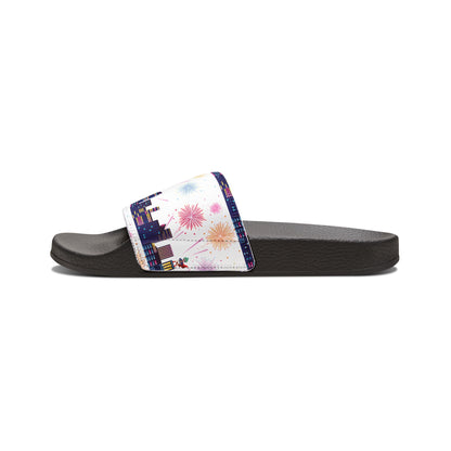 Youth Removable-Strap Sandals - Super kiddo with fireworks - [[{"value":"Wonderwear Kid"}]]