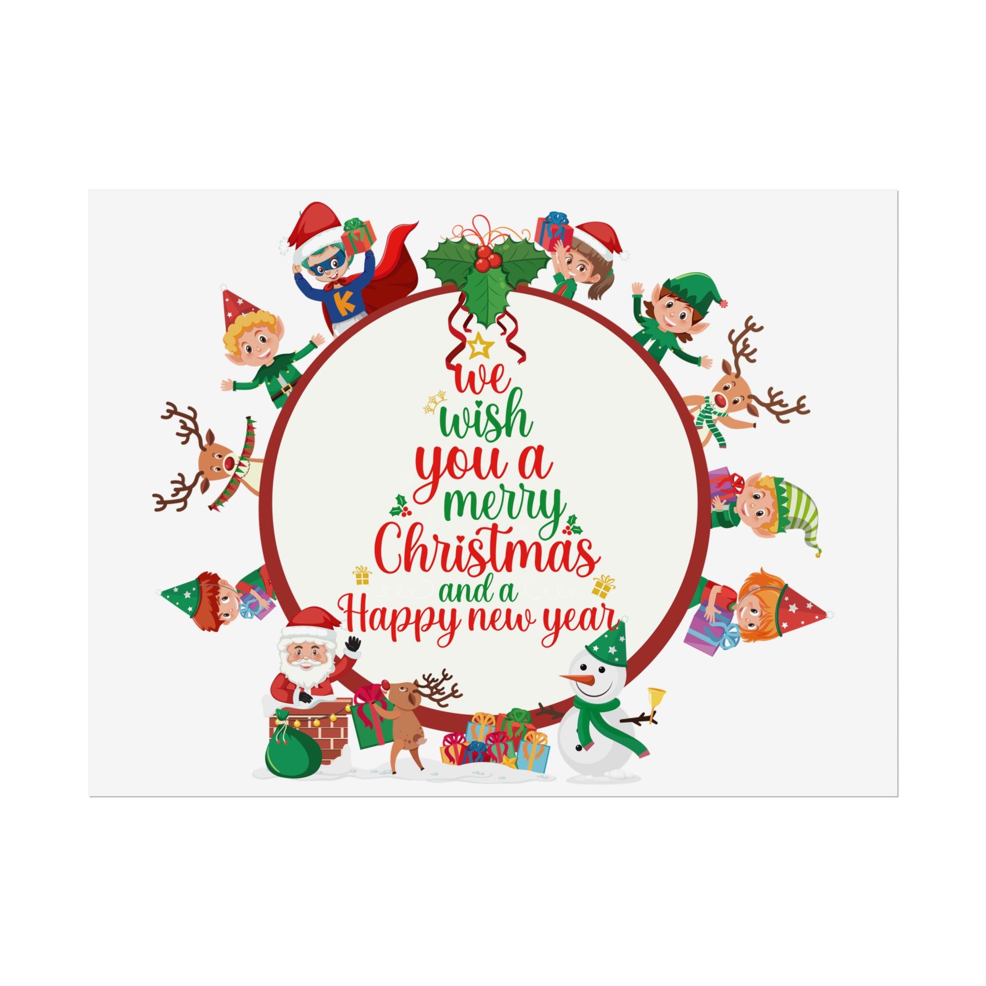 Rolled Posters - We wish you a merry christmas - [[{"value":"Wonderwear Kid"}]]