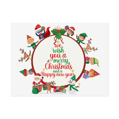 Rolled Posters - We wish you a merry christmas - [[{"value":"Wonderwear Kid"}]]