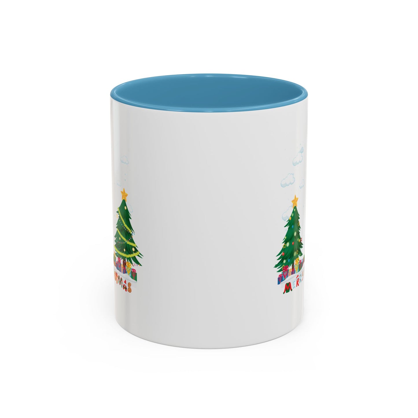 Accent Coffee Mug - Christmas and snowing