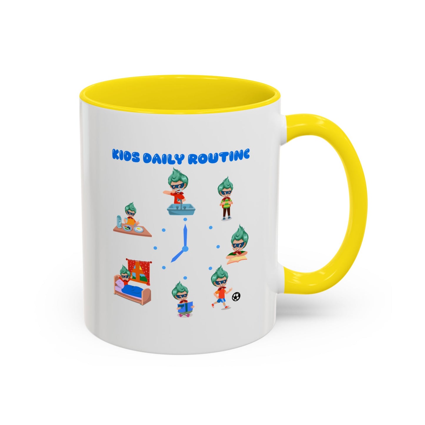 Accent Coffee Mug - Super kiddo daily routine