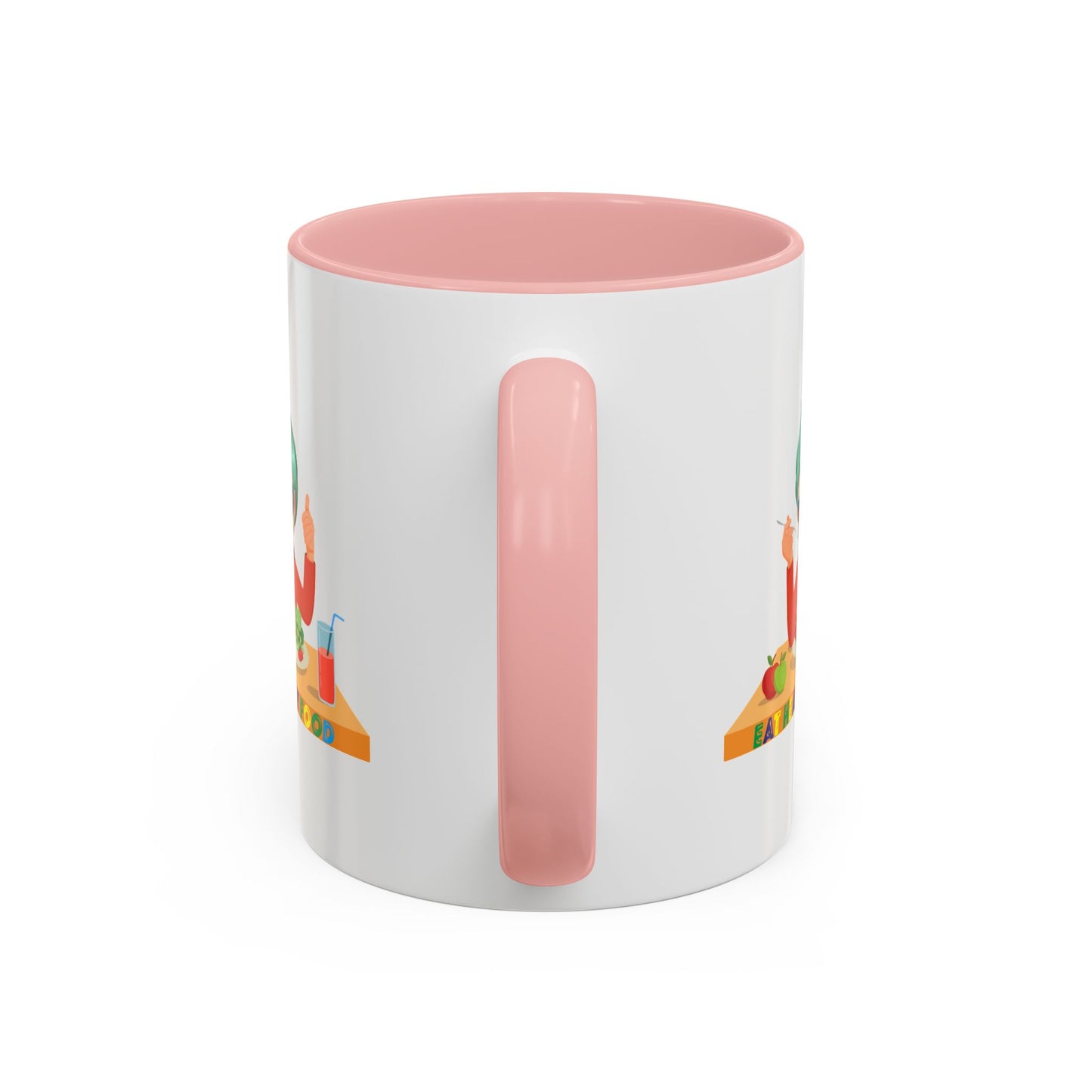 Accent Coffee Mug - Super kiddo eating healthy breafast