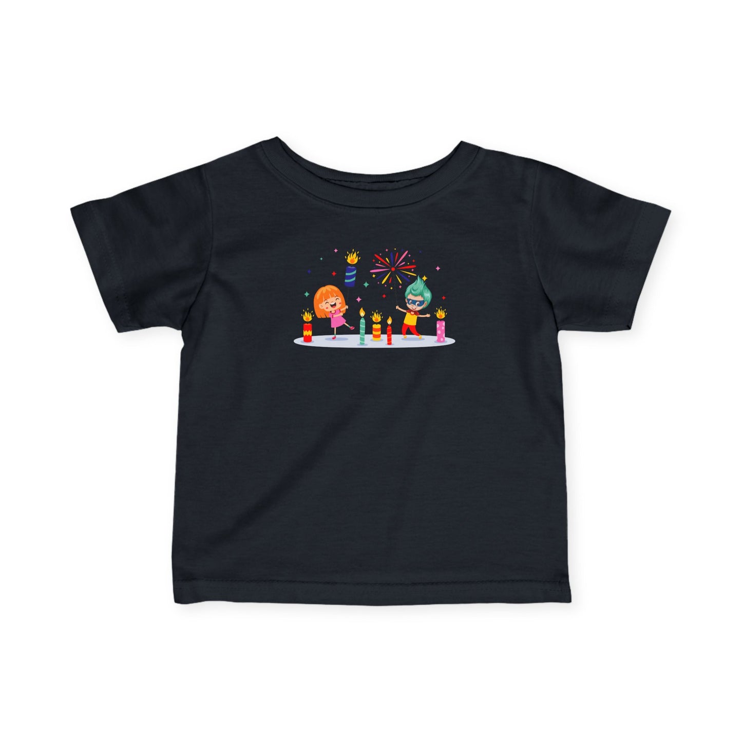 Infant Fine Jersey Tee - Super kiddo lighting fireworks - [[{"value":"Wonderwear Kid"}]]