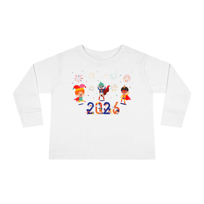 Toddler Long Sleeve Tee - Super kiddo and other hero - [[{"value":"Wonderwear Kid"}]]