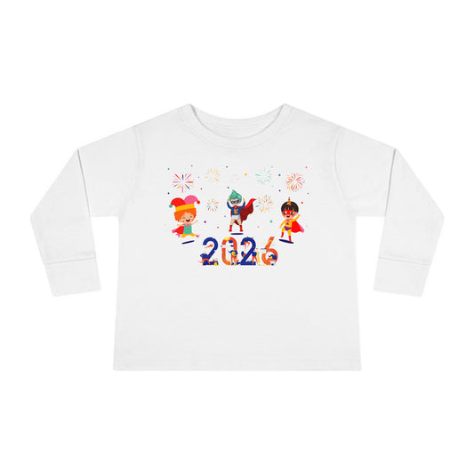 Toddler Long Sleeve Tee - Super kiddo and other hero - [[{"value":"Wonderwear Kid"}]]