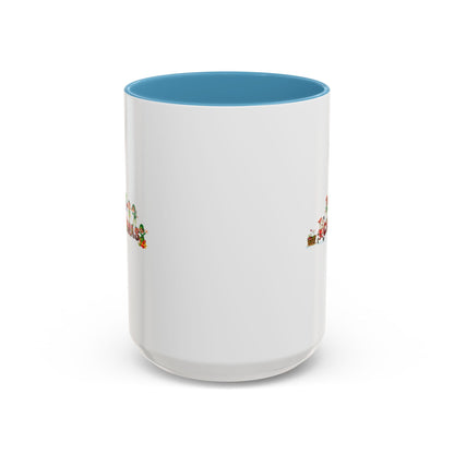 Accent Coffee Mug - Christmas with santa claus and friends - [[{"value":"Wonderwear Kid"}]]