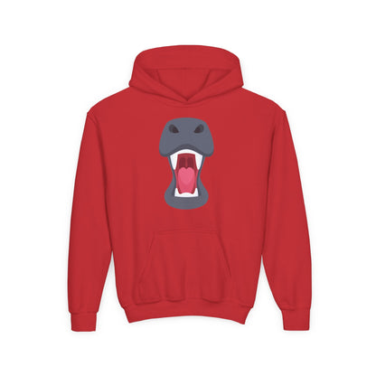 Youth Heavy Blend Hooded Sweatshirt -  Rhinos face Printify