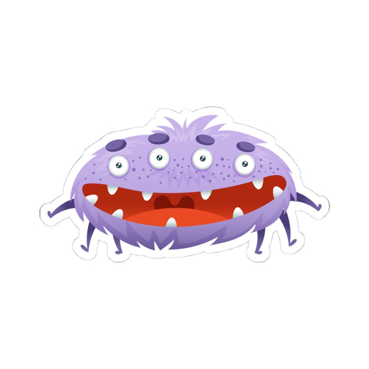 Kiss-Cut Vinyl Decals - Purple monster Printify