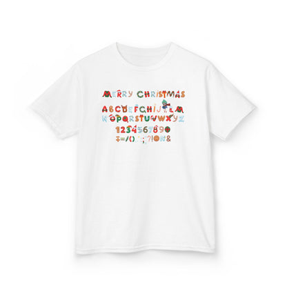 Kids Heavy Cotton™ Tee - Christmas alphabet - [[{"value":"Wonderwear Kid"}]]