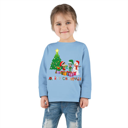 Toddler Long Sleeve Tee - Super kiddo preparing gifts - [[{"value":"Wonderwear Kid"}]]