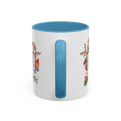 Accent Coffee Mug - Christmas alphabet with super kiddo - [[{"value":"Wonderwear Kid"}]]