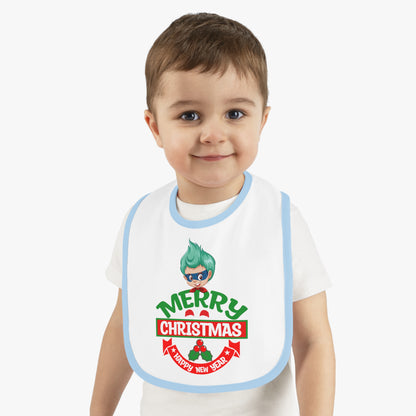 Baby Bib - Merry chridtmas from super kiddo - [[{"value":"Wonderwear Kid"}]]