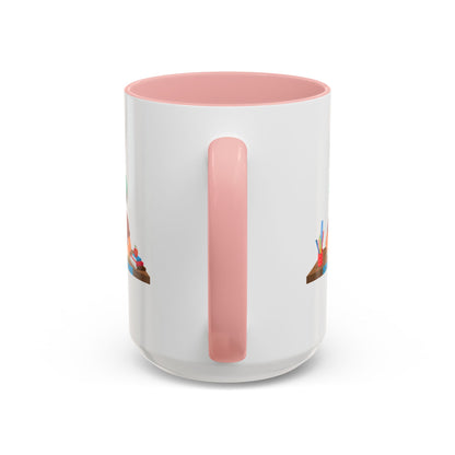 Accent Coffee Mug - Super kiddo studying - [[{"value":"Wonderwear Kid"}]]