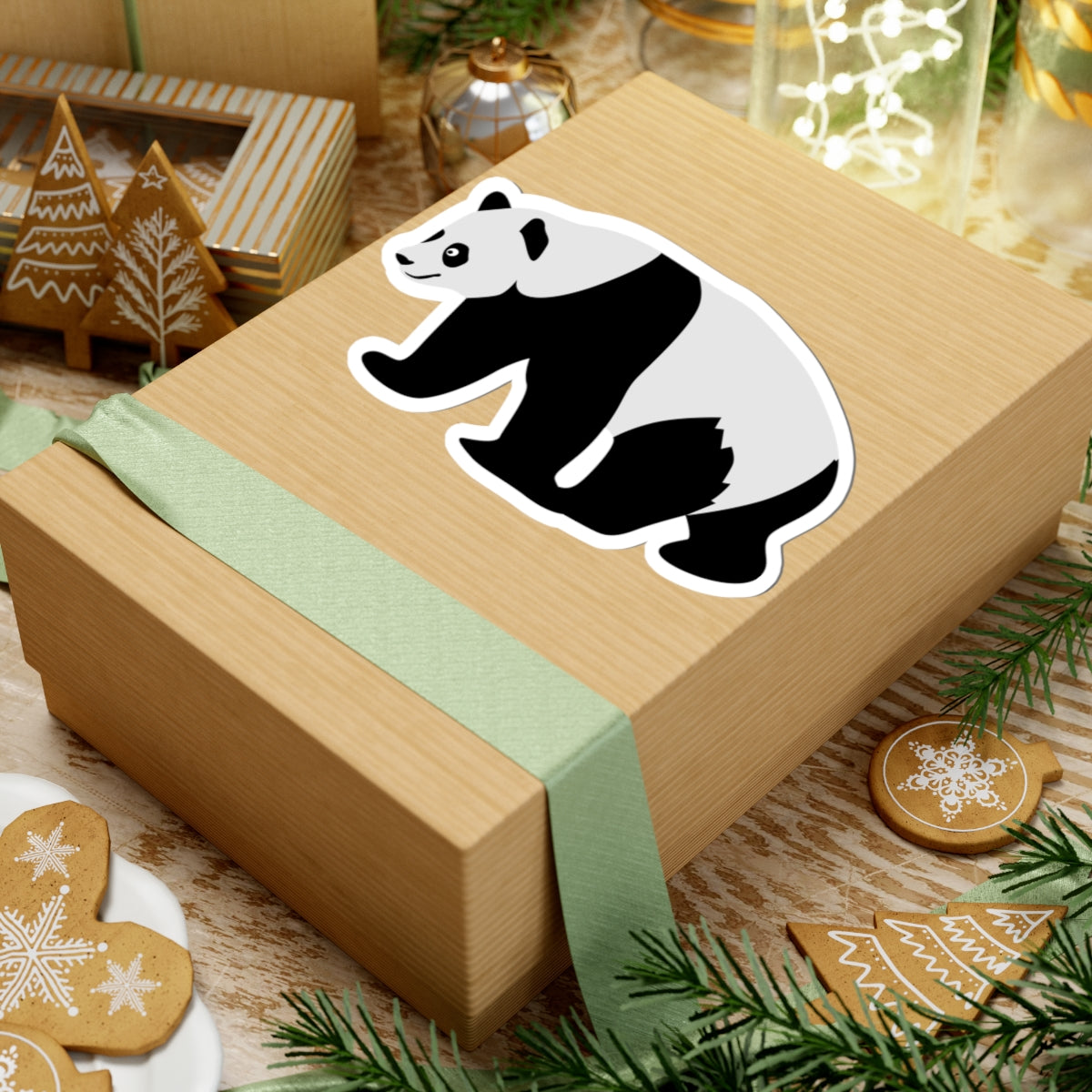 Kiss-Cut Stickers - walking panda