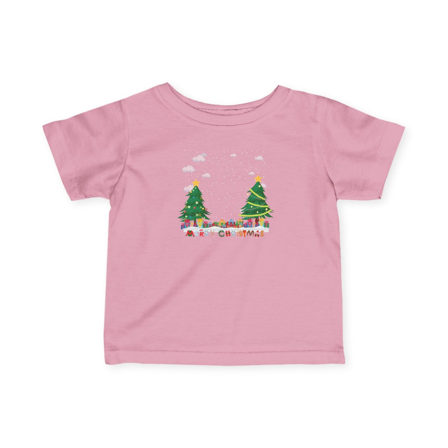 Infant Fine Jersey Tee - Christmas and snowing - [[{"value":"Wonderwear Kid"}]]