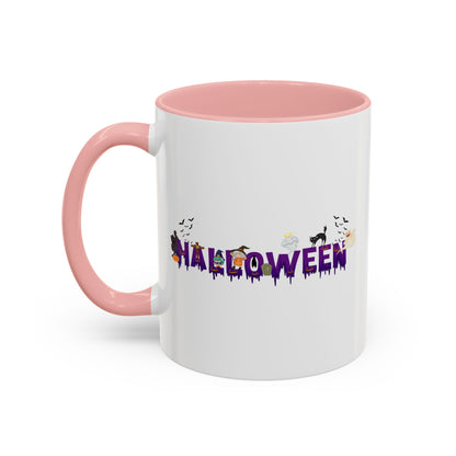Accent Coffee Mug - Holloween word Printify