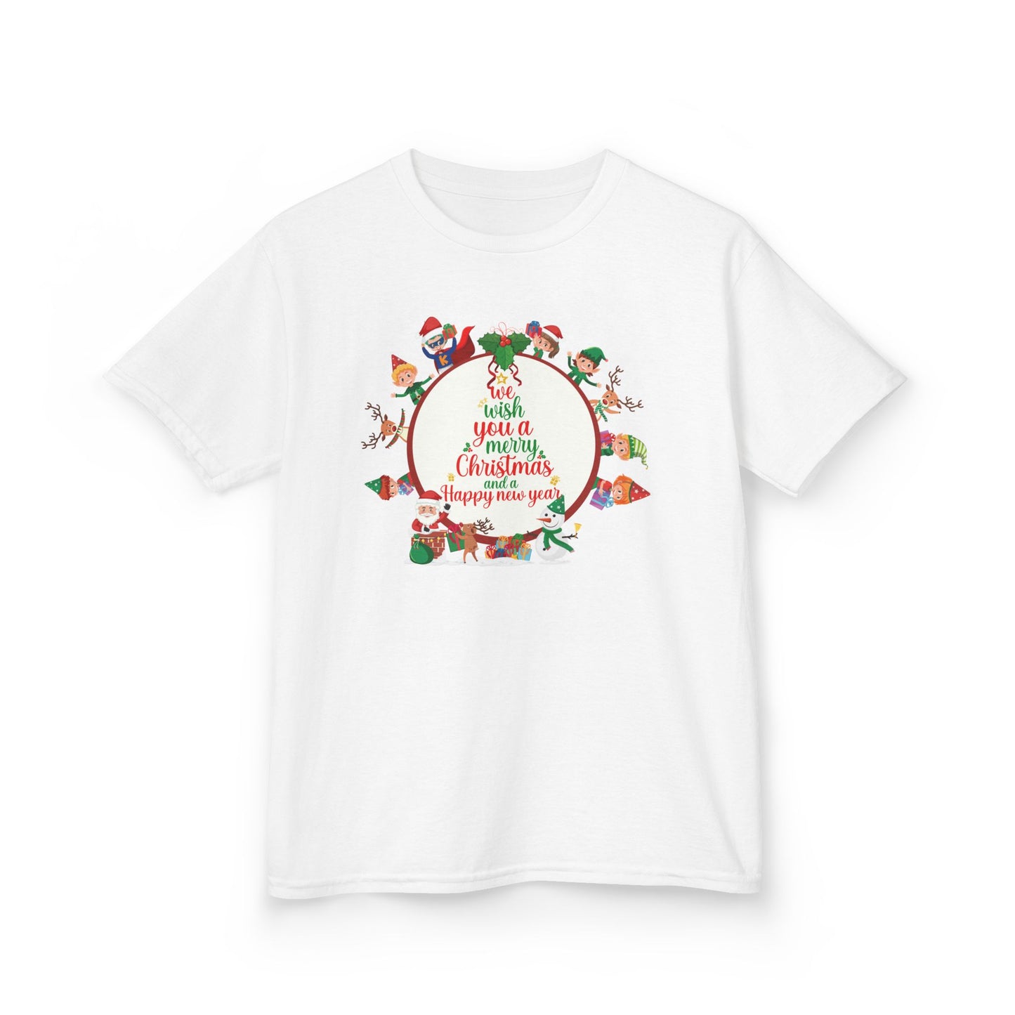 Kids Heavy Cotton™ Tee - We wish you a merry christmas - [[{"value":"Wonderwear Kid"}]]