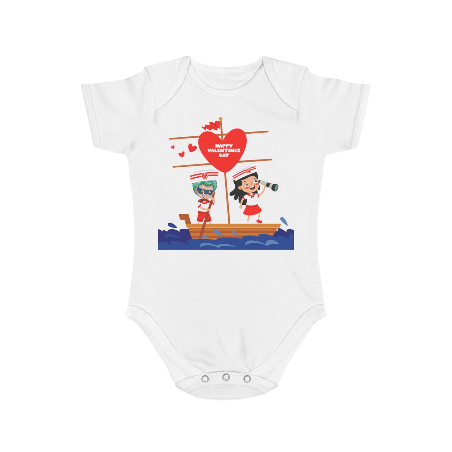 Infant Fine Jersey Bodysuit - Valentines -  Love sailing - [[{"value":"Wonderwear Kid"}]]