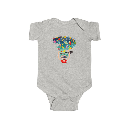 Infant Fine Jersey Bodysuit - Super kiddo - super mind - [[{"value":"Wonderwear Kid"}]]