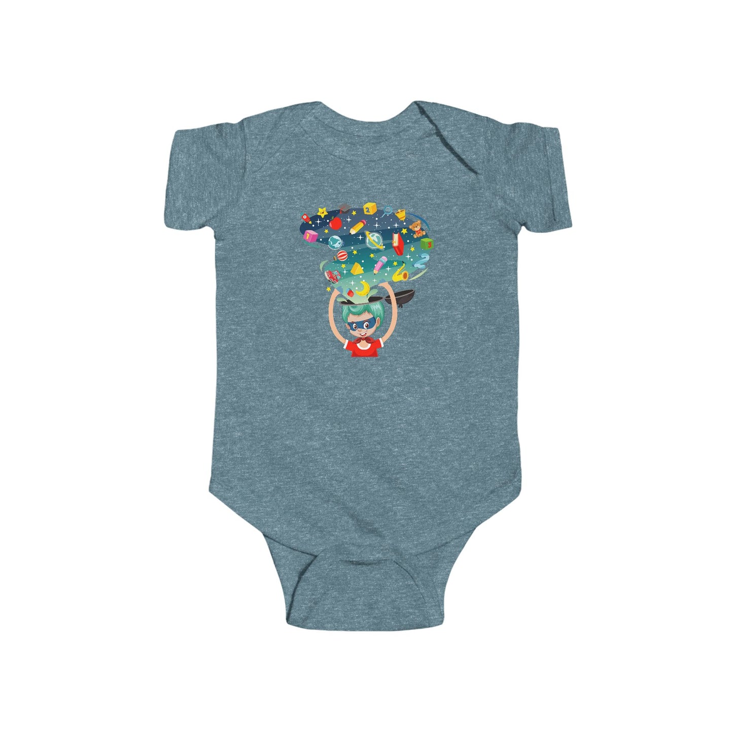 Infant Fine Jersey Bodysuit - Super kiddo - super mind - [[{"value":"Wonderwear Kid"}]]