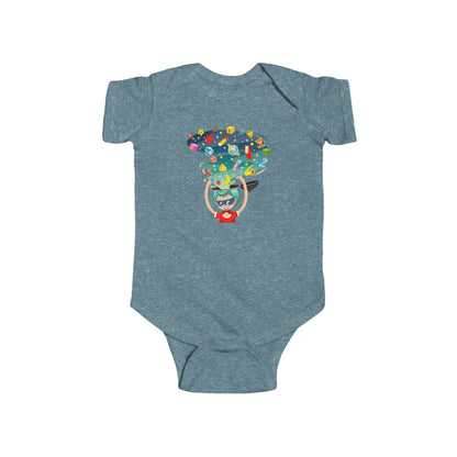Infant Fine Jersey Bodysuit - Super kiddo - super mind - [[{"value":"Wonderwear Kid"}]]
