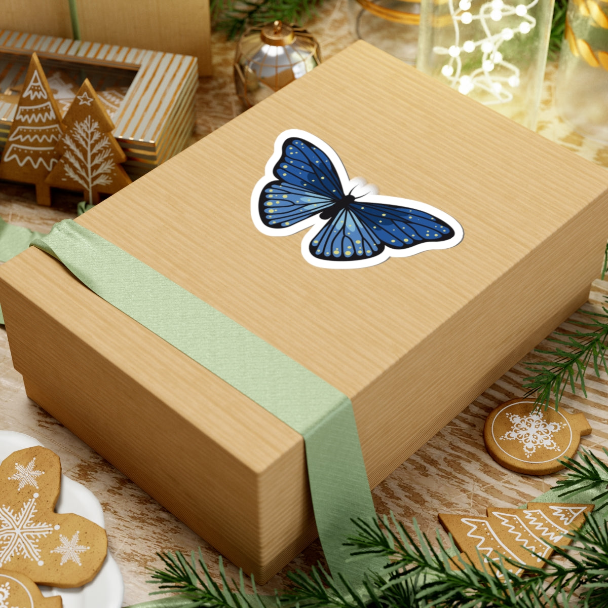 Kiss-Cut Stickers - Blue butterfly