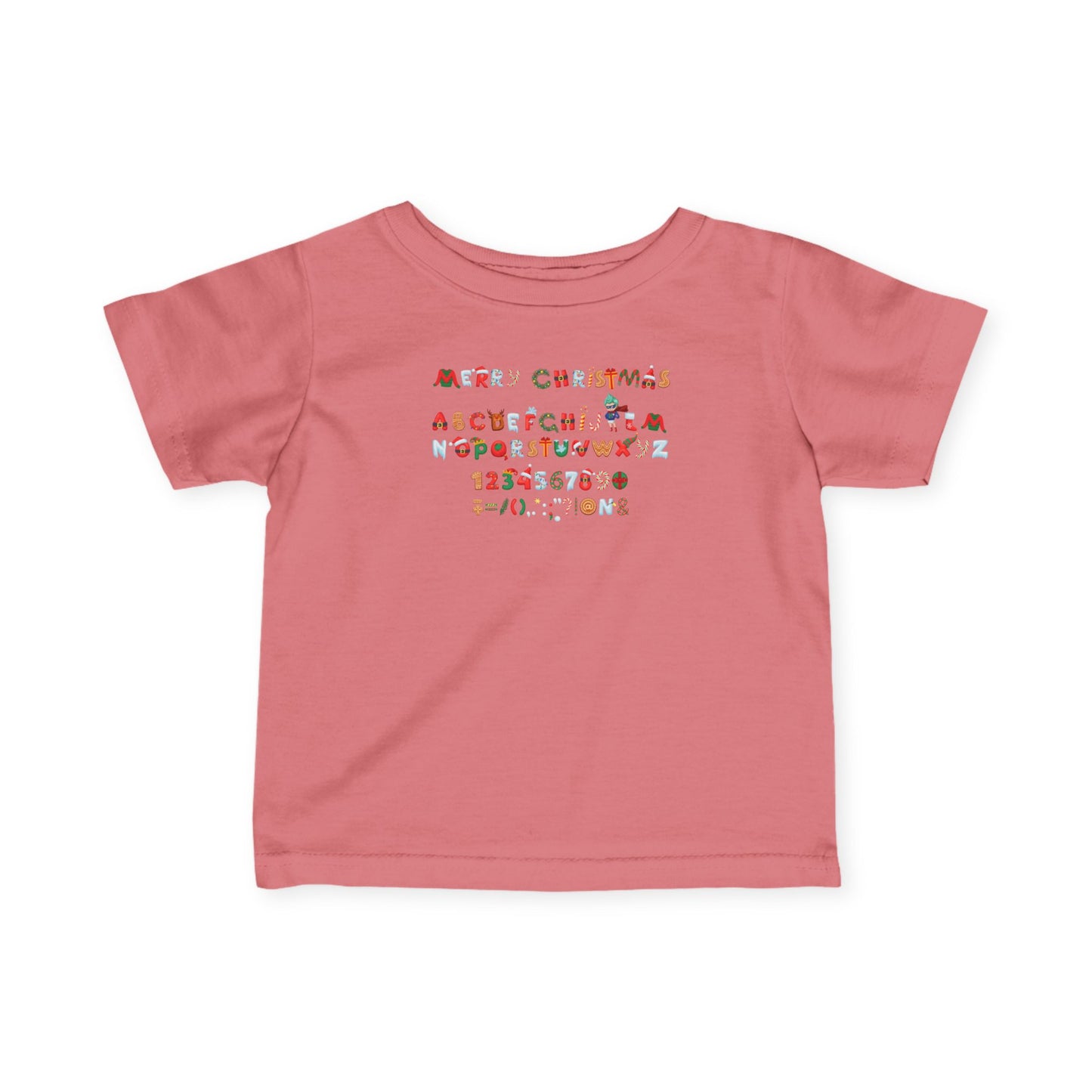Infant Fine Jersey Tee - Christmas alphabet - [[{"value":"Wonderwear Kid"}]]