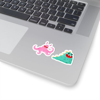 Kiss-Cut Vinyl Decals - Joyful monster Printify