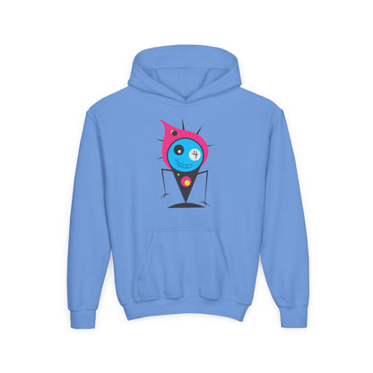 Youth Heavy Blend Hooded Sweatshirt -  Fire monster Printify