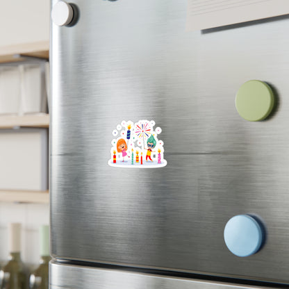 Christmas Kiss-Cut Vinyl Decals – Super kiddo lighting fireworks - [[{"value":"Wonderwear Kid"}]]