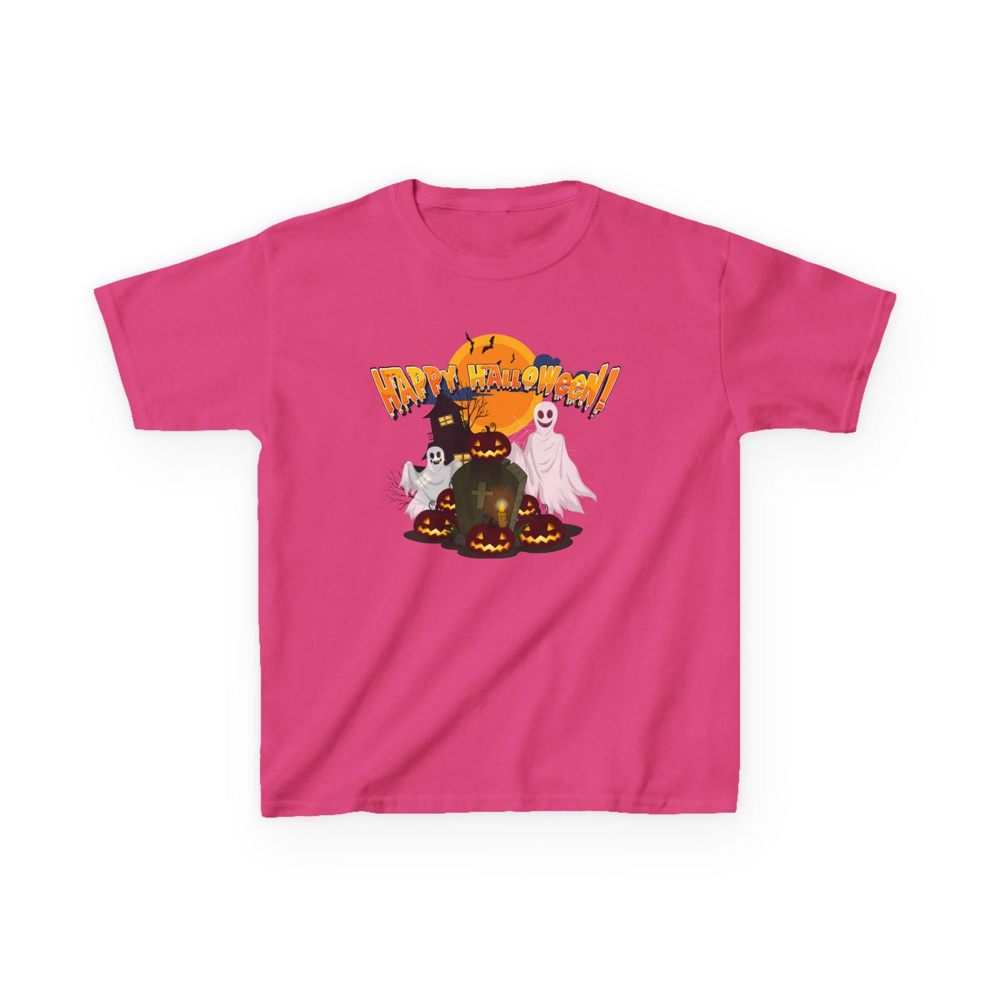 Kids Heavy Cotton™ Tee - Happy holloween - cemetery - [[{"value":"Wonderwear Kid"}]]