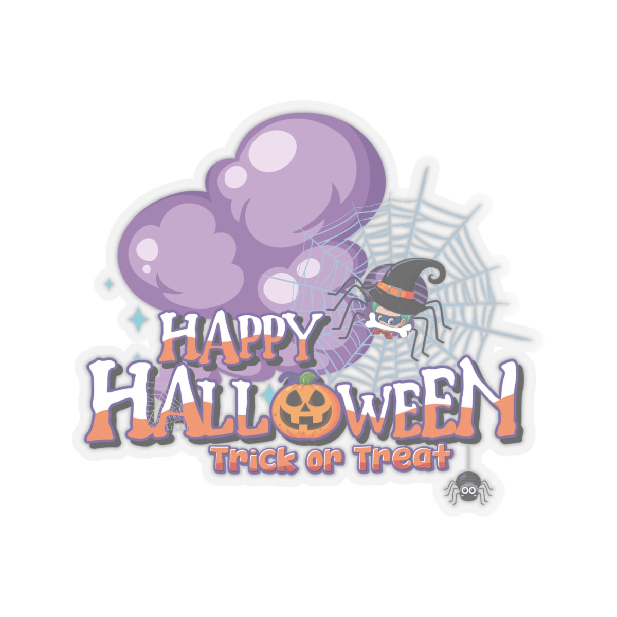 Kiss-Cut Stickers - Happy holloween - spider kiddo
