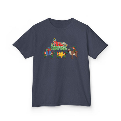 Kids Heavy Cotton™ Tee - Merry christmas and reindeer - [[{"value":"Wonderwear Kid"}]]