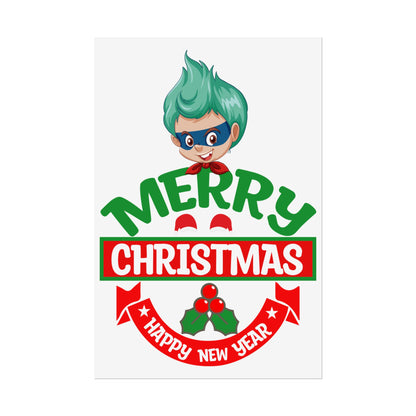 Rolled Posters - Merry chridtmas from super kiddo - [[{"value":"Wonderwear Kid"}]]