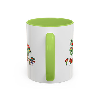 Accent Coffee Mug - Merry christmas from super friends - [[{"value":"Wonderwear Kid"}]]