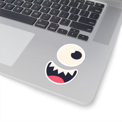 Kiss-Cut Vinyl Decals - Monsters face Printify