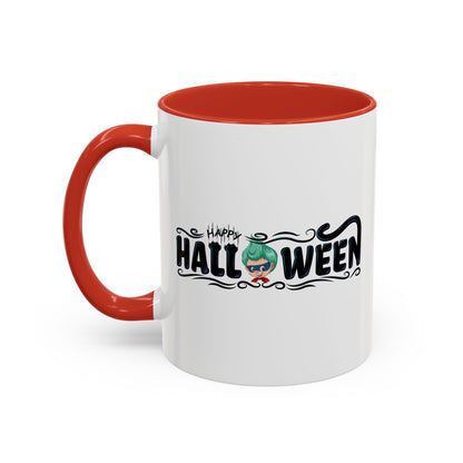 Accent Coffee Mug - Happy halloween by super kiddo Printify