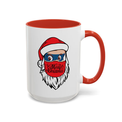 Accent Coffee Mug - Santa Super kiddo - [[{"value":"Wonderwear Kid"}]]