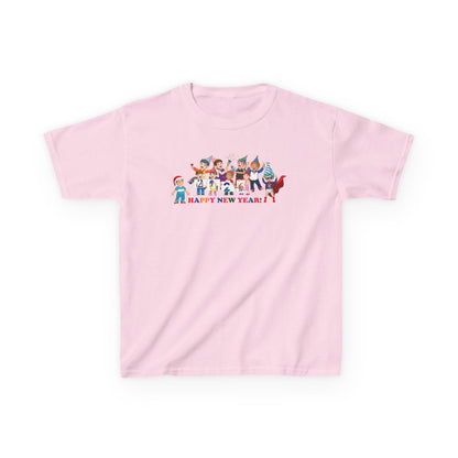 Kids Heavy Cotton™ Tee - Happy new year from super kiddo - [[{"value":"Wonderwear Kid"}]]