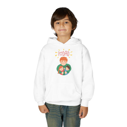 Youth Heavy Blend Hooded Sweatshirt - Daddys love Printify