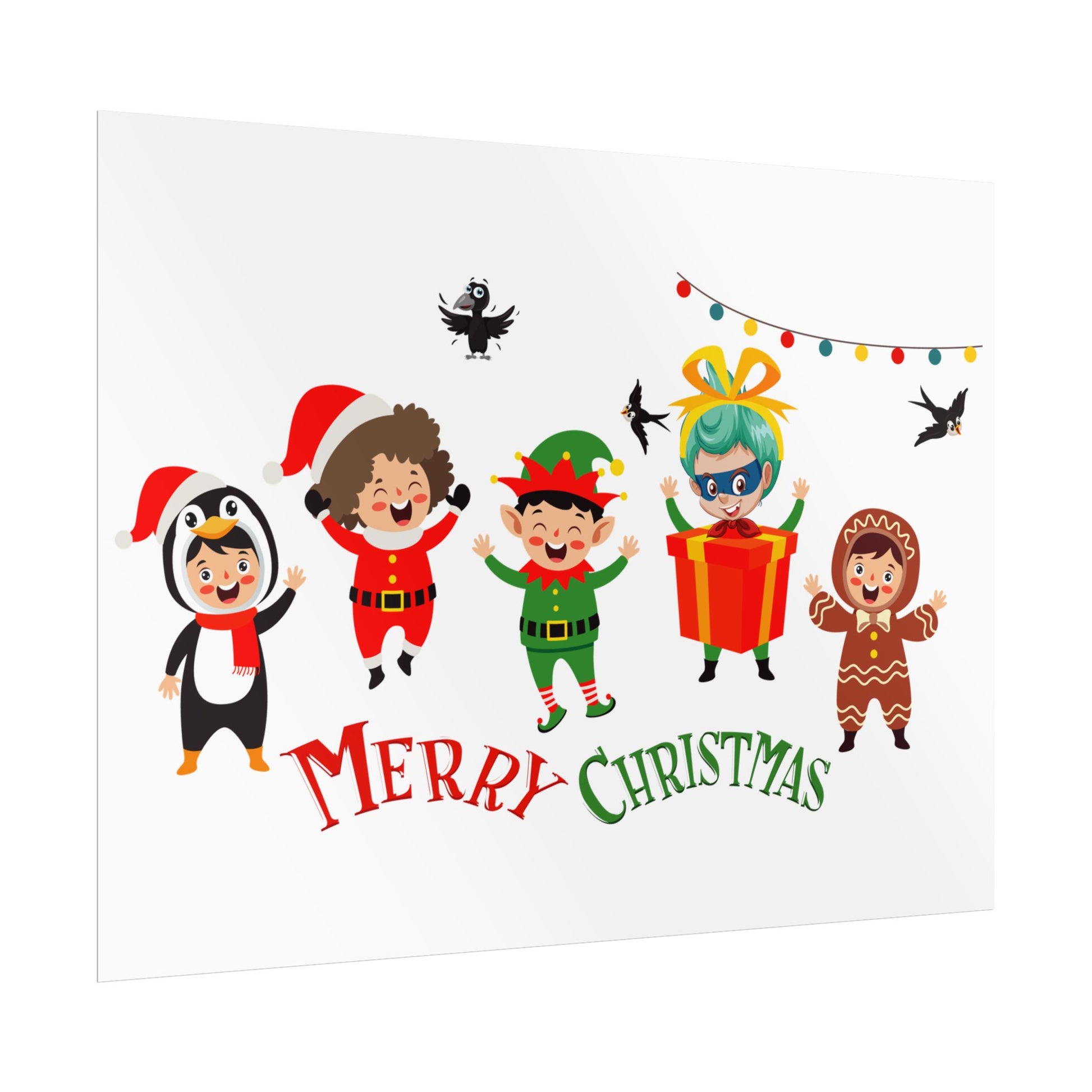 Rolled Posters - Merry christmas by super kiddo and friends - [[{"value":"Wonderwear Kid"}]]