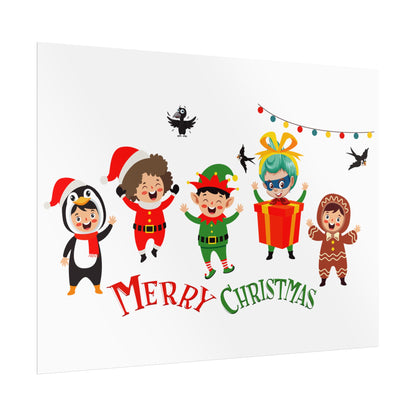 Rolled Posters - Merry christmas by super kiddo and friends - [[{"value":"Wonderwear Kid"}]]