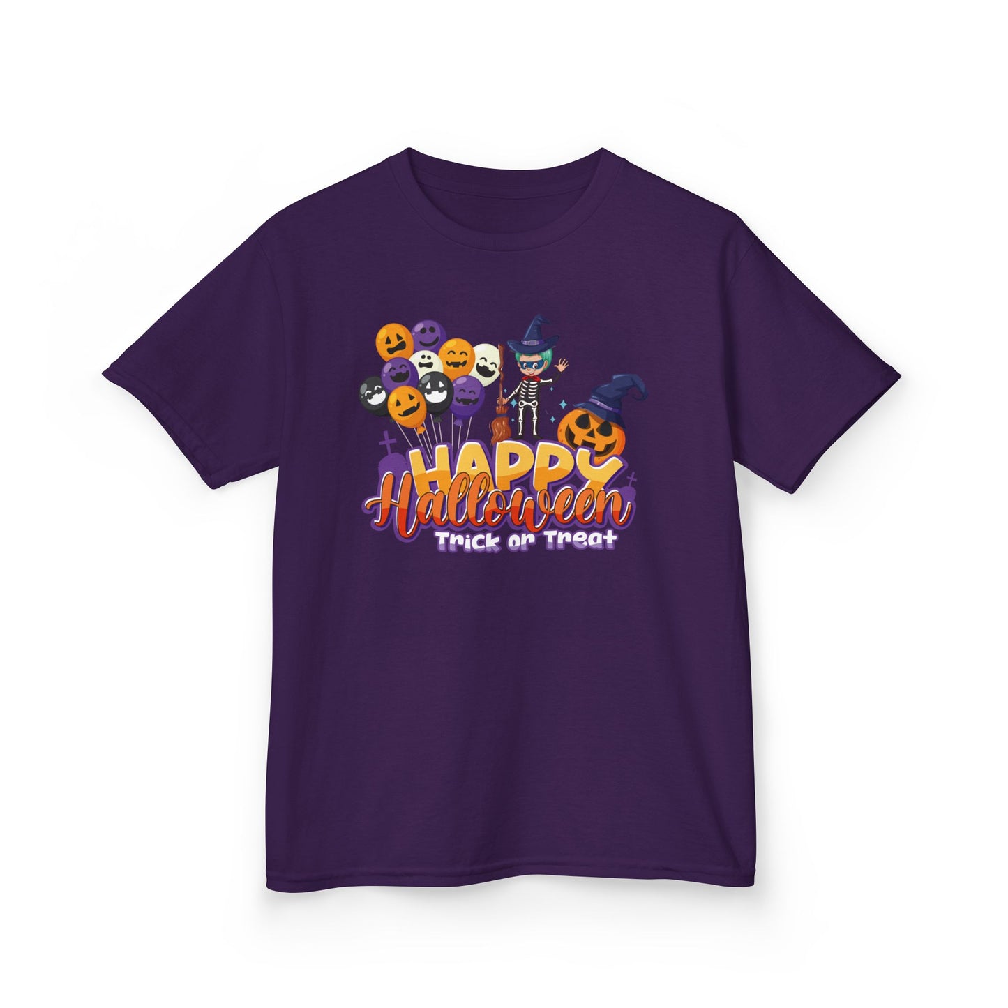 Kids Heavy Cotton™ Tee - Happy halloween trick or treat