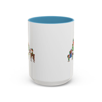 Accent Coffee Mug - Merry christmas and reindeer - [[{"value":"Wonderwear Kid"}]]