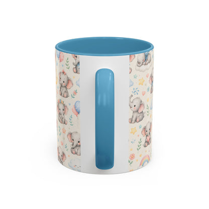 Accent Coffee Mug  (11/15 oz) - Baby Elephant Nursery