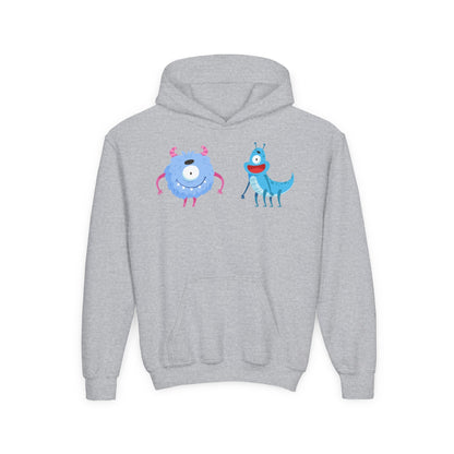 Youth Heavy Blend Hooded Sweatshirt -  One eyed monster Printify