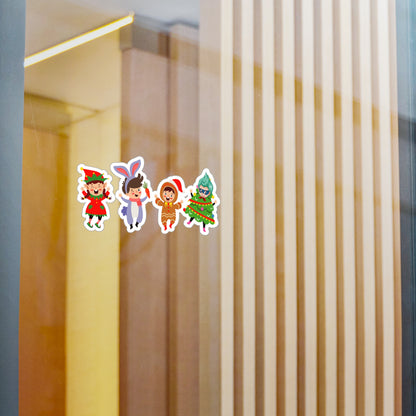 Christmas Kiss-Cut Vinyl Decals – Super kiddo in christmas tree attire - [[{"value":"Wonderwear Kid"}]]